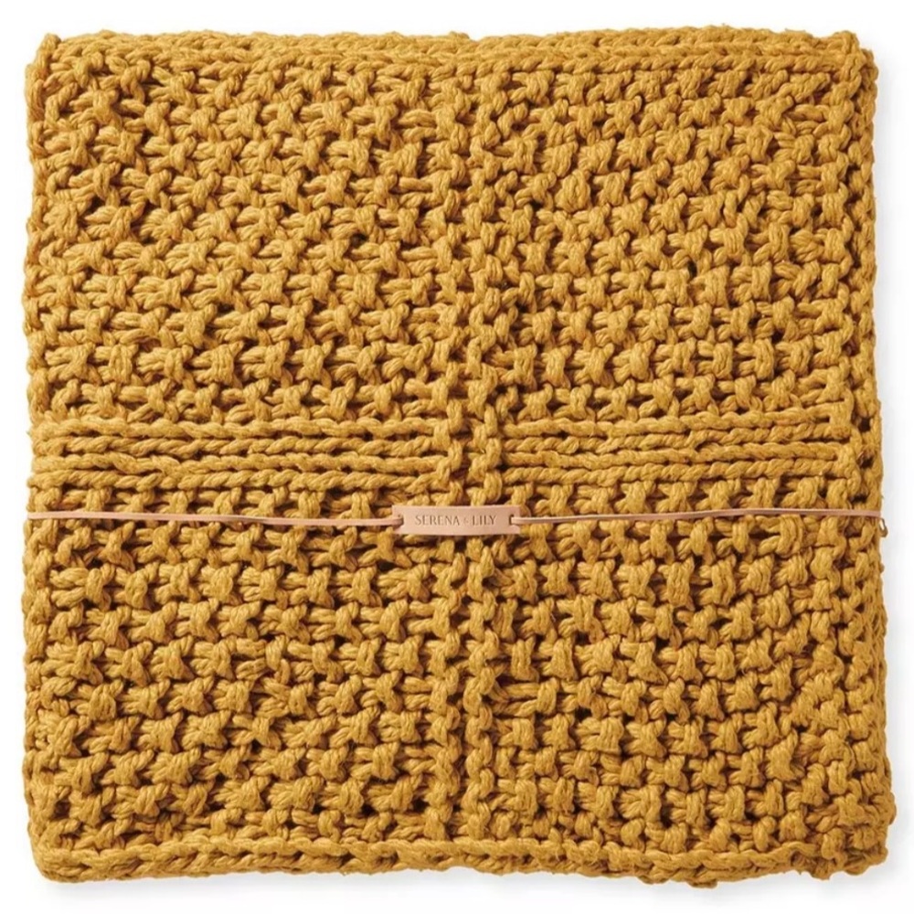 Serena & Lily Fisherman Throw - Ochre
